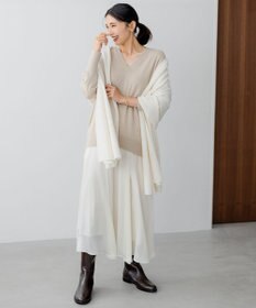 23区 【一部店舗限定/洗える】クレープシフォン フレア スカート