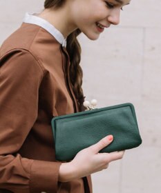 UNBILLION perche アクリル玉がま口長財布