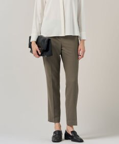 ICB 【UVカット・洗える】ウール2WAYストレッチ スティックパンツ モカ