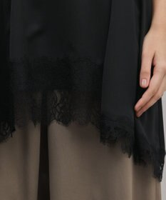 GRACE CONTINENTAL サテンレースキャミ