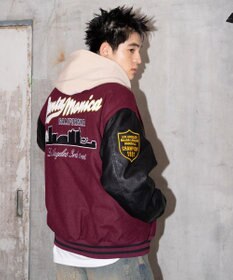 WEGO 【ユニセックス着用ITEM/SMLサイズ展開】メルトンワッペンスタジャン