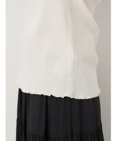 earth music&ecology チェーンリブハイネックプルオーバー