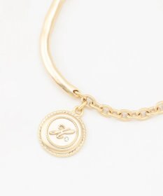 J.PRESS LADIES 【WEB限定・リバーシブル】 イニシャルコイン ブレスレット