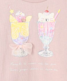 ANY KIDS オンオフショルダーパフェTシャツ