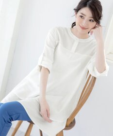 Tiaclasse 【洗える】レイヤードヘムシャツチュニック