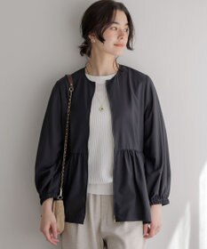 組曲 【WEB限定】ソマルティーボイル ペプラムブルゾン ブラック系