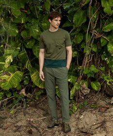 JOSEPH ABBOUD MOUNTAIN 【UNISEX】ASHA_OGリップコンビＴシャツ