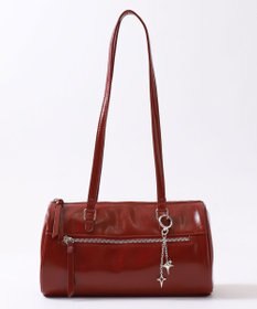 WEGO キラキラチャーム付きドラムボストンバッグ