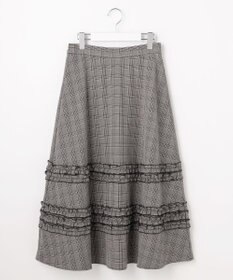 Feroux フレアギャザーチェック スカート