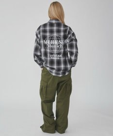 WEGO 【ユニセックス着用ITEM】グラフィックオンブレチェックシャツ（LS）