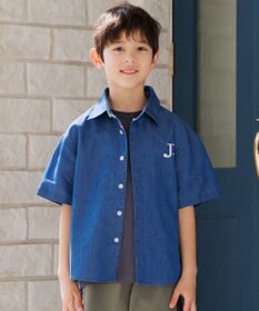J.PRESS KIDS 【100-130cm】4.5オンス TC デニム 半袖シャツ