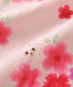 MIKI HOUSE HOT BISCUITS 【ミキハウス】【80-110cm】 お花うさこ甚平スーツ