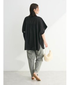 Green Parks 綿麻混ポンチョ風シャツ