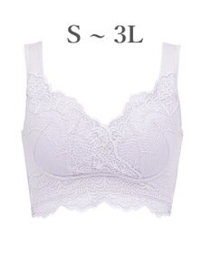 BRADELIS New York 【BRADELIS Me / ノンワイヤー・バストアップ】レーシィオールインワンブラ 日中も就寝時も快適に補正するブラ
