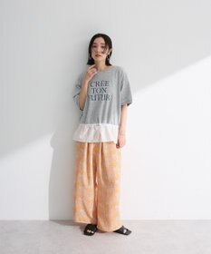 Green Parks ウエストドロストドッキングロゴプルオーバー