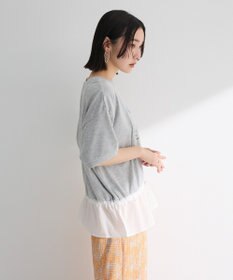 Green Parks ウエストドロストドッキングロゴプルオーバー