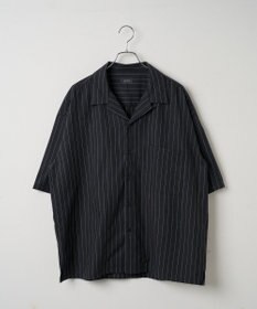 WEGO 【ユニセックス着用アイテム/手洗い可/SETUP可】リネンレーヨンオープンカラーシャツ（S）