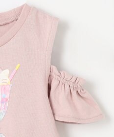 ANY KIDS オンオフショルダーパフェTシャツ