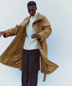 UNFILO MENS ウールライク テーパードパンツ