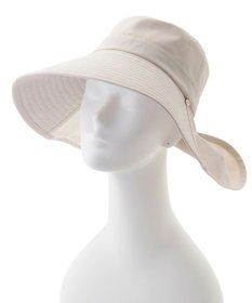 MOONBAT 【遮光100％/遮熱/UVカット】PAUL&JOE ACCESSOIRES(ポール&ジョー）後ろ垂れ 広つばハット 帽子 サイズ調整可能 手洗い可能