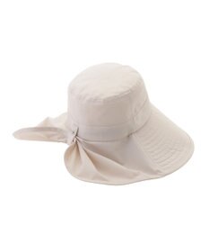 MOONBAT 【遮光100％/遮熱/UVカット】PAUL&JOE ACCESSOIRES(ポール&ジョー）後ろ垂れ 広つばハット 帽子 サイズ調整可能 手洗い可能