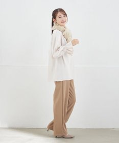 Tiaclasse L 【洗える】プリーツスリーブブラウス