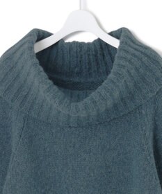 23区 S 【洗える】エアリーベビーアルパカ ボリュームカラー ニット