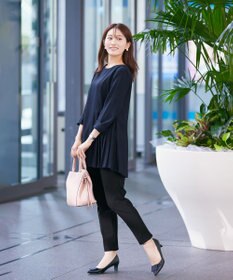 Tiaclasse 【GOLD LABEL・日本製・洗える】 カシミアタッチテーパードパンツ