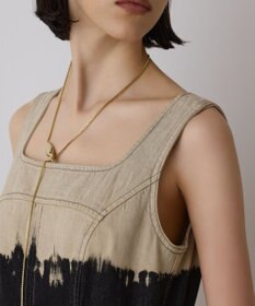 GRACE CONTINENTAL デニム切替サーキュラーワンピース