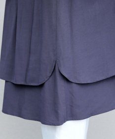 Tiaclasse 【洗える】レイヤードヘムシャツチュニック