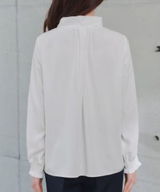 Tiaclasse 【ブラウス&ベスト&パンツ3点セット】リボンタイブラウス＋ベスト付き 3点セットアップ