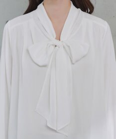 Tiaclasse 【ブラウス&ベスト&パンツ3点セット】リボンタイブラウス＋ベスト付き 3点セットアップ