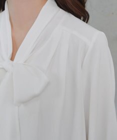 Tiaclasse 【ブラウス&ベスト&パンツ3点セット】リボンタイブラウス＋ベスト付き 3点セットアップ