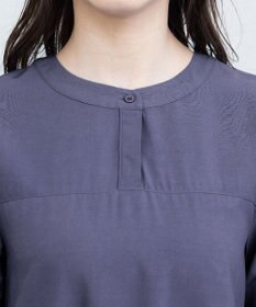 Tiaclasse L 【洗える】レイヤードヘムシャツチュニックブラウス