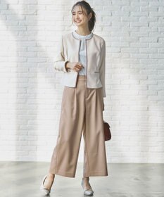 ANY SIS 【洗える】ビットポイント ワイドパンツ