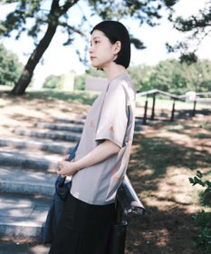 SHARE PARK LADIES 【UVカット・吸水速乾・ストレッチ・軽量 】バックプリントポケットTシャツ（S・Mサイズ）