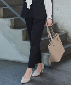 Tiaclasse 【ブラウス&ベスト&パンツ3点セット】リボンタイブラウス＋ベスト付き 3点セットアップ