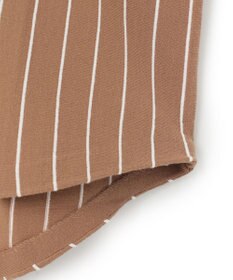 ICB L 【洗える】ヴィスコースワイド ストライプ柄プルオーバー