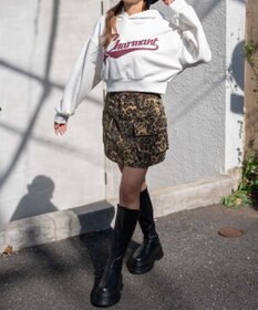 WEGO スタジアムロゴショートプルパーカー