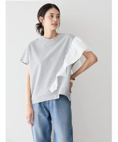 AMERICAN HOLIC ショルダーフリルミニ裏毛プルオーバー