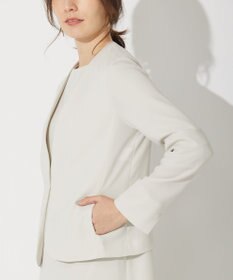 自由区 【セットアップ可】ダブルクロス ノーカラージャケット