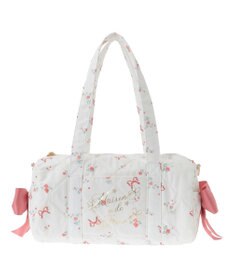 Maison de FLEUR フラワーリボンプリント2Wayボストンバッグ