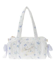 Maison de FLEUR フラワーリボンプリント2Wayボストンバッグ