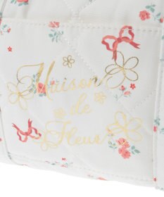 Maison de FLEUR フラワーリボンプリント2Wayボストンバッグ