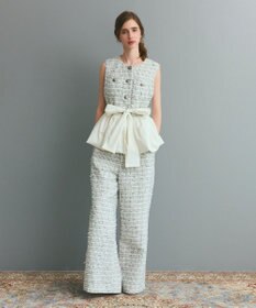 GRACE CONTINENTAL ツイードイージーパンツ