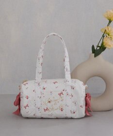 Maison de FLEUR フラワーリボンプリント2Wayボストンバッグ