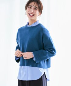 ANY SIS S リブポイント ニット