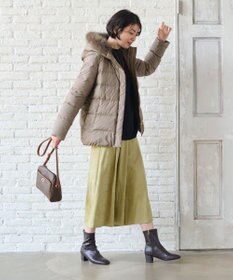 ANY 【洗える】スムースタッチ ショート丈ダウンコート