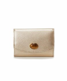 TOPKAPI 【TOPKAPI】gemdrops ジェムドロップ ミニエンボスレザー 天然石 三つ折り 財布