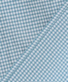 J.PRESS LADIES L 【洗える】アセVis ギンガム ボリュームスリーブ ブラウス